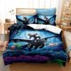 thumbnail image 1 of How to Train Your Dragon quilted duvet cover pillow bed set 3-Piece Bedding Set (1 Duvet Cover + 2 Pillow Shams), 1 of 5