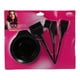 thumbnail image 4 of Kit De Peluquería Pocillo + 3 Brochas Peluquería Teñir Pelo negro Talla Única, 4 of 5