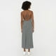 thumbnail image 2 of Vestido Mujer Largo Escote V Print Flores Negro Corona, 2 of 5
