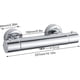 thumbnail image 3 of Grifo termostático de ducha de 1/2", grifo de latón para montaje en pared, con control de temperatura constante para agua fría y caliente., 3 of 7