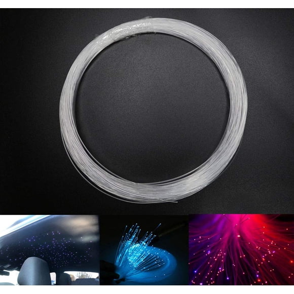 Cable de fibra óptica AZIMOM de 1 mm de diámetro, rollo de 50 m