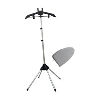 Magideal - Perchero De Vapor Vertical Ajustable Para Prendas Con Base Plegable Hanger Telescópico Metálico Guante Protector Ganchos Para Ropa Adecuado Para Uso Negro