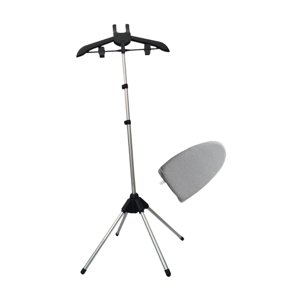 Magideal - Perchero De Vapor Vertical Ajustable Para Prendas Con Base Plegable Hanger Telescópico Metálico Guante Protector Ganchos Para Ropa Adecuado Para Uso Negro