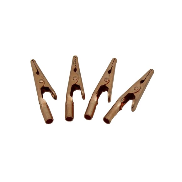 Pinzas Cocodrilo 4 Piezas 5 Cm Cobre 10 A 10 Awg