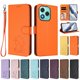 thumbnail image 3 of Funda Billetera con Relieve de Gato para Honor 400 Lite, Naranja, 3 of 6