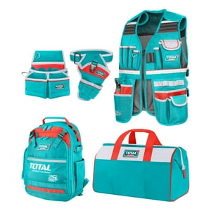 Kit 5 Piezas Mochila, Chaleco, Bolso Y Portaherramientas Total