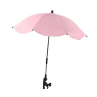 Ioensy - Sombrilla Con Clip Para Cochecito, Silla De Playa, Pícnic, Pesca, Jardín, Color Rosa