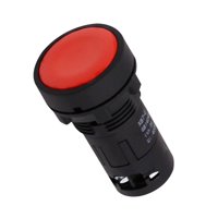 Magideal - Interruptor De Botón Momentáneo, Interruptor De Botón De Reinicio De Parte Superior Plana De 22 Mm Para Equipos Marinos, Duradero, Fácil De Instalar,