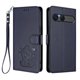 thumbnail image 1 of Sony Xperia 10 VII Funda Billetera con Estampado de Gato, Azul, 1 of 6