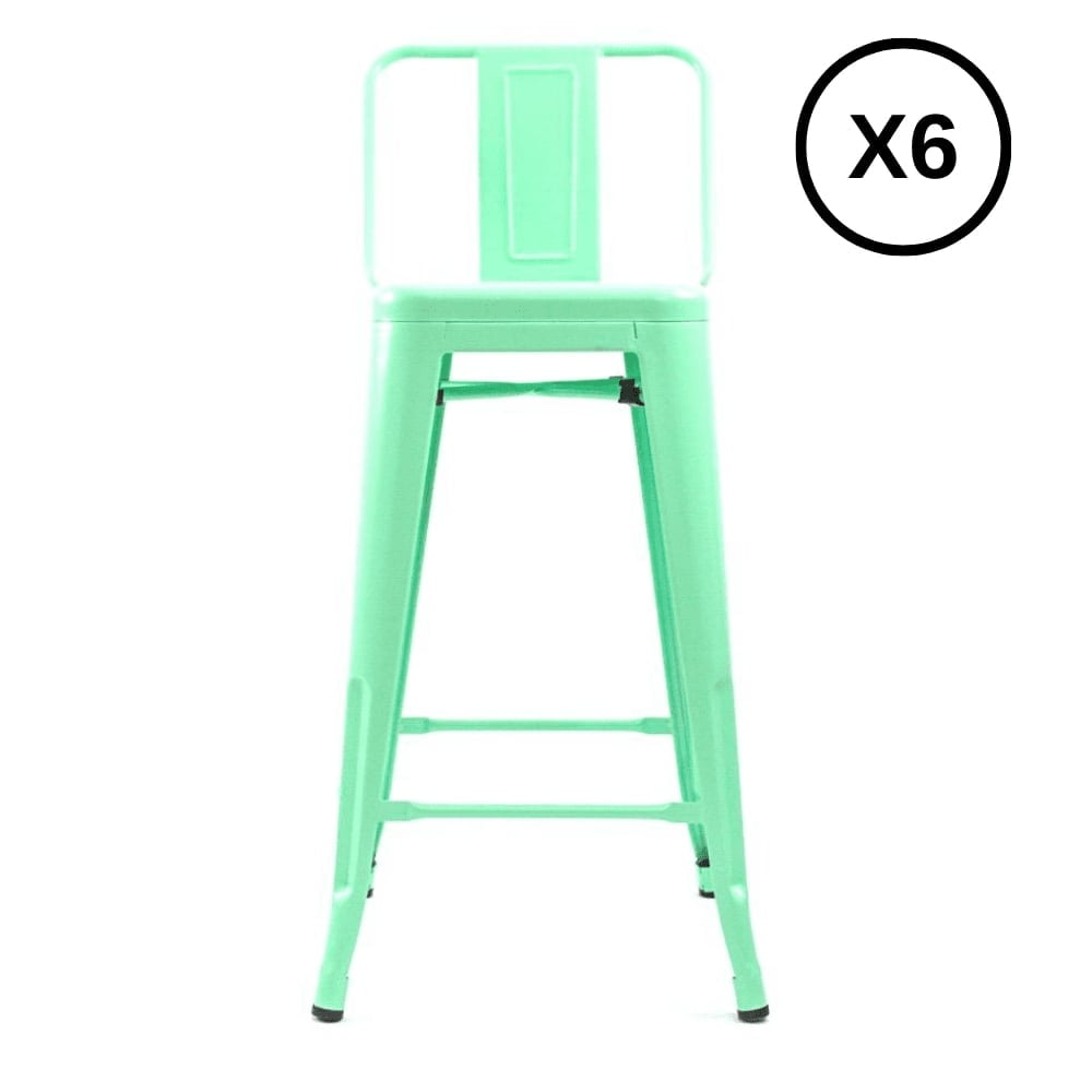 Moadchile - Pack 6 Taburete Tolix 66 Cm Mentas