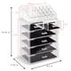 thumbnail image 4 of Organizador de maquillaje Sorbus transparente con 4 cajones grandes y 2 pequeños, 4 of 7
