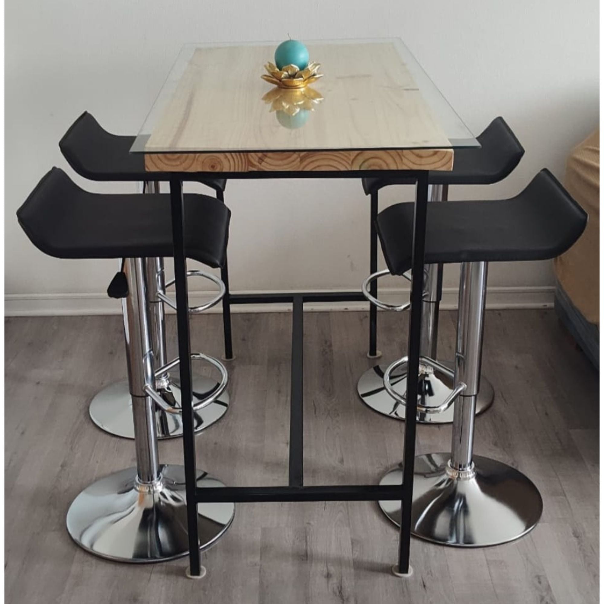 Velazio - Piso Bar Taburete Altura Ajustable Manhattan