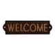 thumbnail image 1 of Cartel de hierro fundido Welcome Accent Plus de 8,19 x 3,24 cm para jardín, 1 of 8