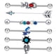 thumbnail image 3 of Premium Industrial Barbell Pendientes Straight Barbell Para Hombres Mujeres Para Fiesta Estilo B, 3 of 5