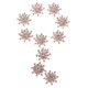 thumbnail image 1 of 10 Crystal Flatback Rhinestone botones flor Diamante encantos adornos, 1 of 5