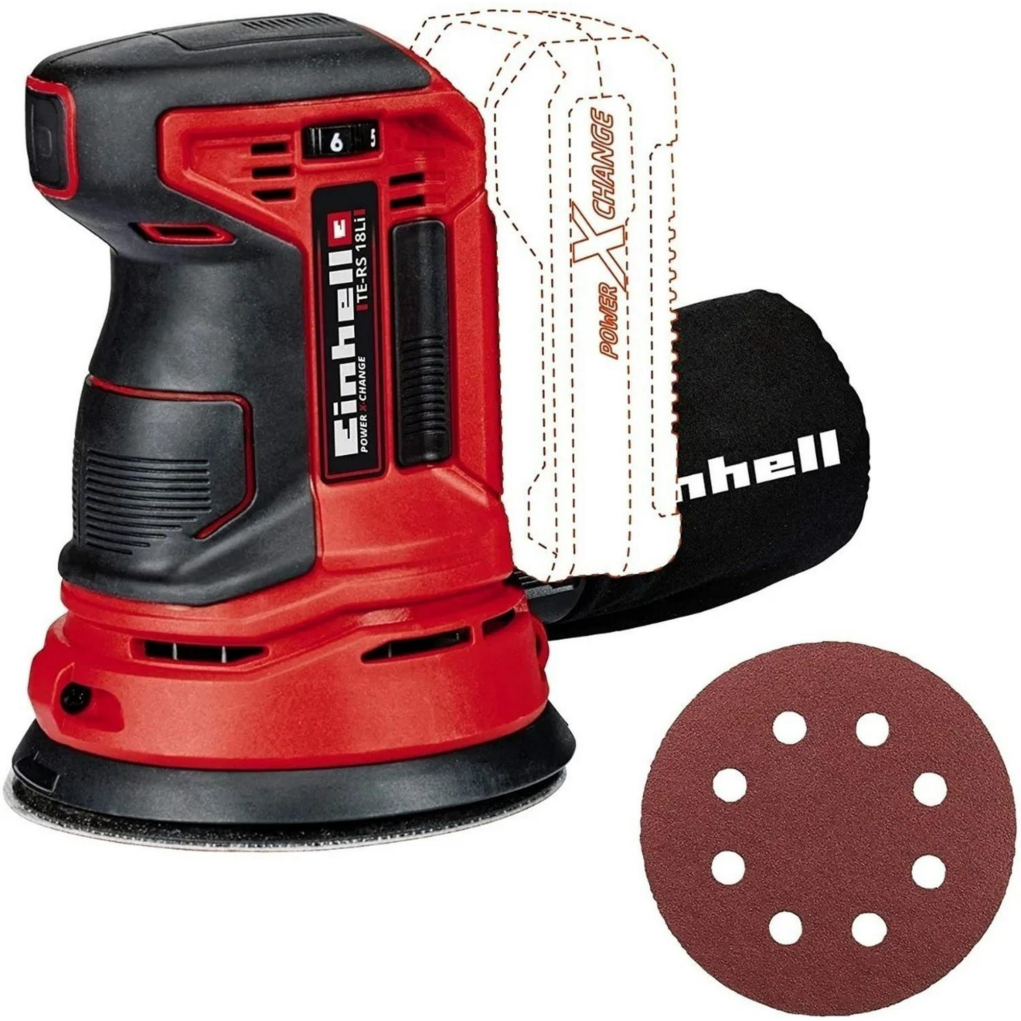 Lijadora Excentrica Einhell Te-rs 18 Li - Sin Baterías Rojo