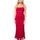 thumbnail image 1 of Jess by Meiko Vestido Maxi de Encaje con Tirantes Ajustables y Corte Sirena para Mujer Burdeos M, 1 of 6