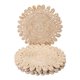thumbnail image 1 of Manteles Individuales de Estilo Rústico Juego de 4 Manteles Redondos para Decoración de Mesa de Comedor Interior Exterior Lavables Mantel de Cocina Limpieza Fácil Avena Ceniza 15x15 pulgadas, 1 of 5