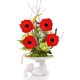 thumbnail image 4 of Xiao Hua Tallo de Amapola artificial PU Tacto real Imitación Flor de Amapola Loto Plateado Flor Falsa Adecuada para Ramos de Boda, Decoración de Flores para Jardín Del Hogar, Rojo, 16 Piezas, 4 of 4