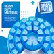thumbnail image 5 of Caja Mensual de Pastillas MEDca - Organización Inteligente de Recetas con 31 Compartimentos, Azul, 5 of 9