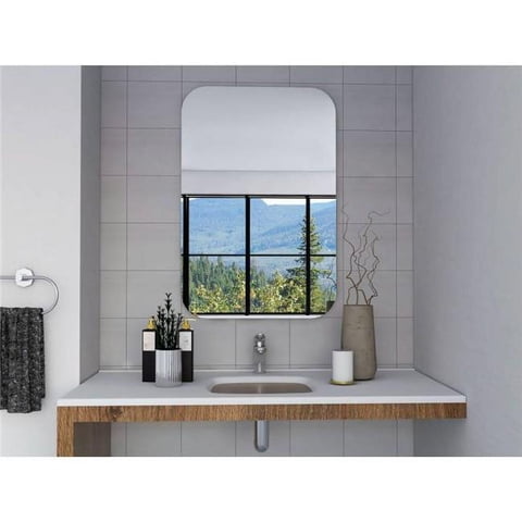 Fmfurniture - Espejo Rectangular 60X90X1,9 Cm Bordes Redondeados Fm-044