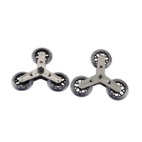 Magideal - Ruedas De Repuesto Para Subir Escaleras, Ruedas Triangulares Para Carrito De Compras, Ruedas Profesionales Con Dirección De 360 Grados Para Viajes Negro