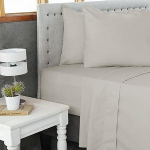 Masel - Jgo.Sábanas Polycotton 2 Pl-144 Hilos 4 Piezas - Beige