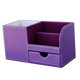 thumbnail image 3 of Decoración de escritorio caja de almacenamiento papelería organizador bolígrafo lápices púrpura, 3 of 3