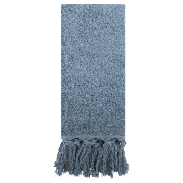 REGALWOVEN Toallas Decorativas Turcas de Mano, Juego de Toallas de Baño de Algodón Absorbente Suave para Baño, Cocina, Cara, Yoga, Gimnasio Azul 1 Pieza