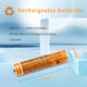 thumbnail image 2 of Batería recargable Kingriz AAA 1.2V 550mAh para Panasonic, 2 of 8