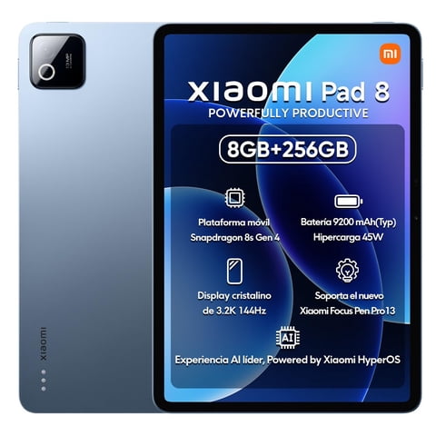 Tableta Xiaomi Pad 8 Ai Wifi Global 11.2"" 256Gb + 8Gb Azul