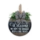 thumbnail image 5 of Señal De Corona De Bienvenida De Temporada Para Coronas De Bienvenida De Puerta Delantera Para Decoración De Jardín, 5 of 5