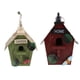 thumbnail image 3 of 2 piezas de casas de campo de madera colgando pajarera condominio artesanía casa de aves, 3 of 6
