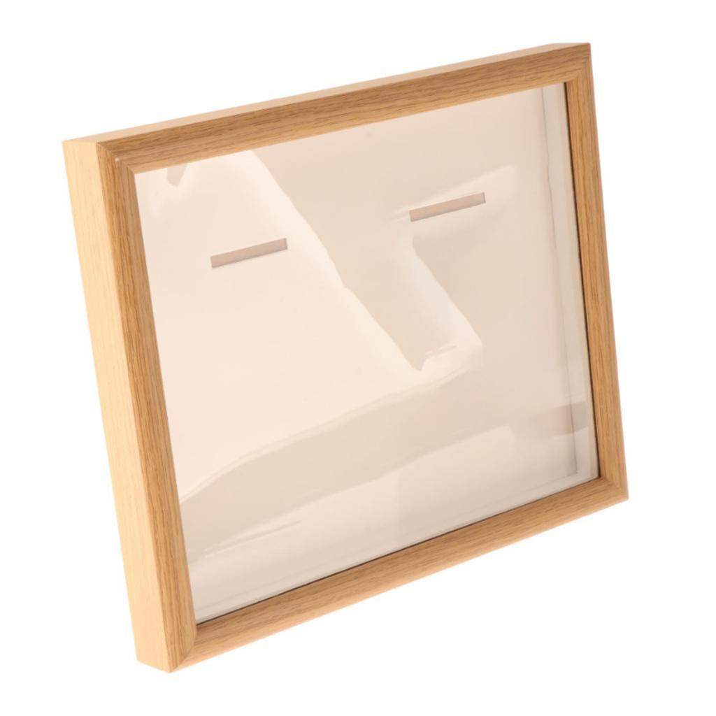 Bothyi - Marco De Caja De Sombra Para Almacenamiento De Medallas, Madera Coleccionable Para Insignias, Insignias, Gimnasia, Color Madera, 10 Pulgadas