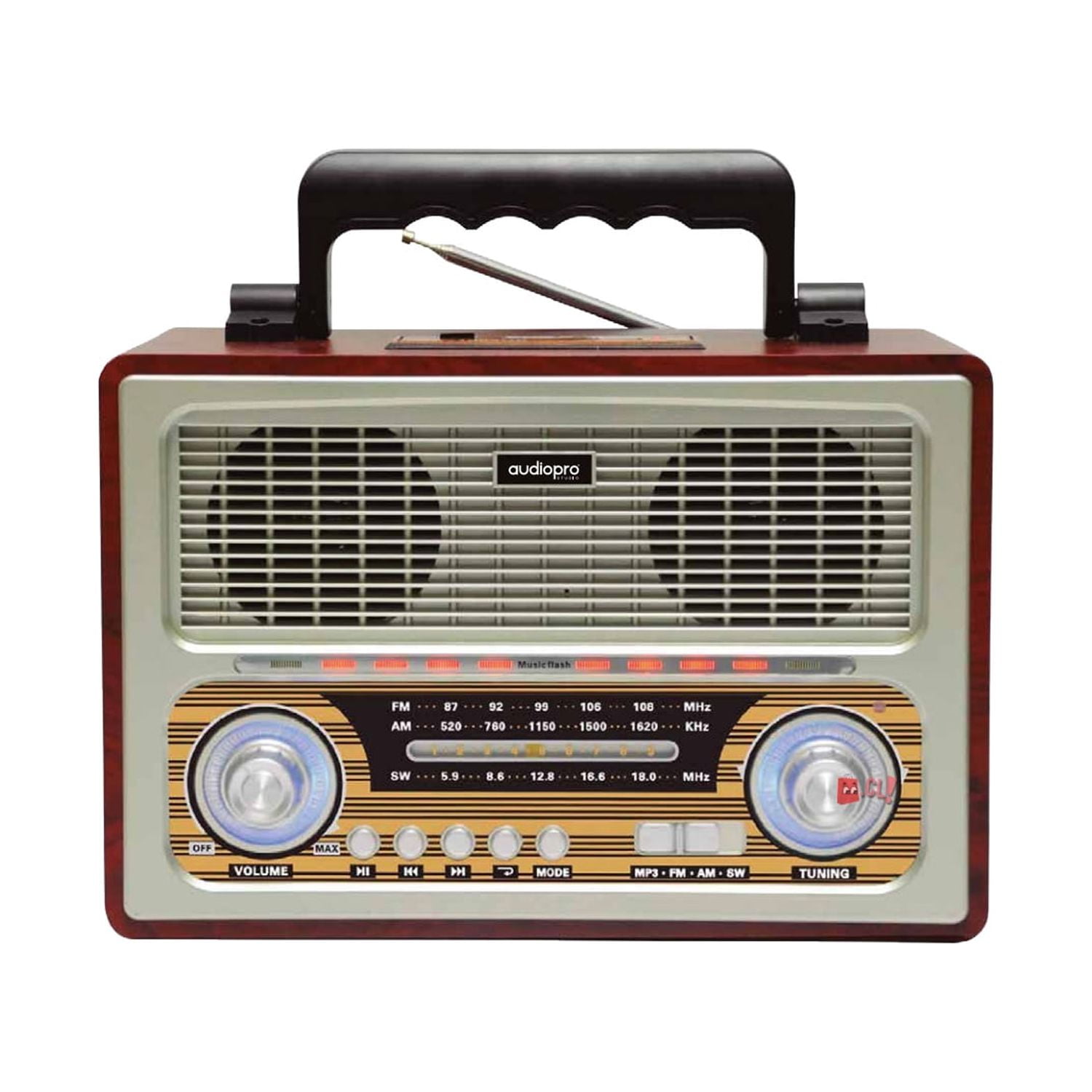 Audiopro Studio - Radio Retro Bluetooth Portátil 5w - Ps