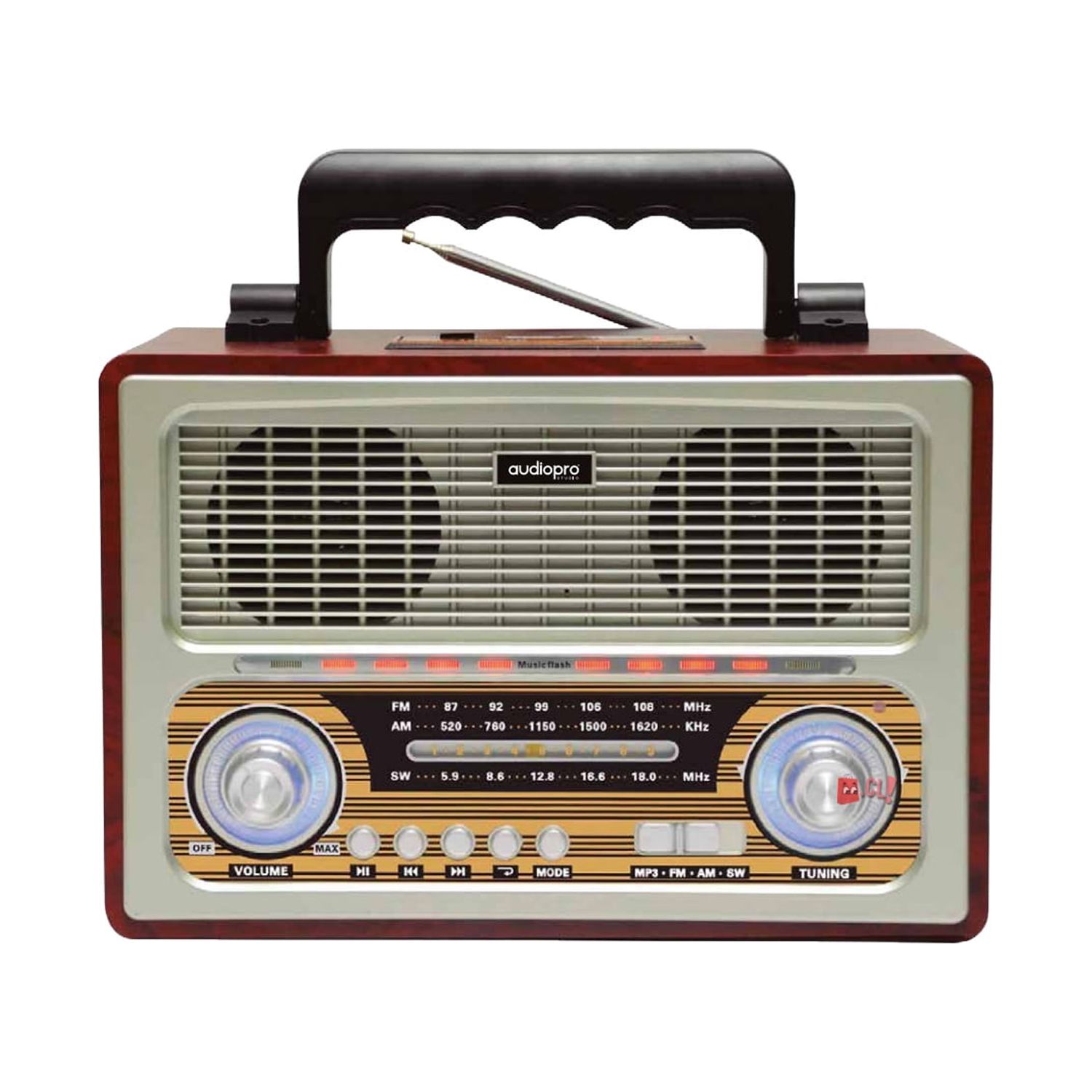 Audiopro Studio - Radio Retro Bluetooth Portátil 5W - Ps