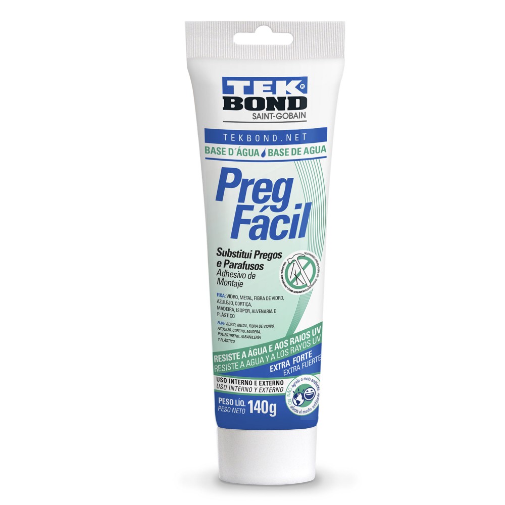 Adhesivo Sin Clavos Preg Facil Base Agua 140Grs. - Tekbond