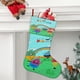 thumbnail image 2 of Los Kiboomers Tema: Calcetines de Navidad, fino lino blanco para colgar en escaleras y chimenea, decoración navideña para el hogar, regalo de Navidad. 45cm × 32cm, 2 of 5