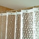 thumbnail image 3 of Cortina de ducha transparente EVA con cubo de agua, forro repelente al agua con 3 imanes para baño, 72x72 pulgadas, 3 of 3