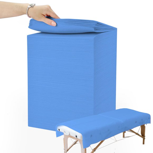 Sábanas desechables para mesa de masaje Ypfyed 80 cm × 180 cm – Pack de 200 unidades azul