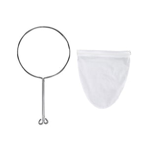 Magideal - Bolsa De Filtro De Malla Fina, Colador De Té Tradicional Tailandés, Colador De Alimentos Extraíble Con Cremallera, Bolsas De Filtro De Té Y Café Para Grande