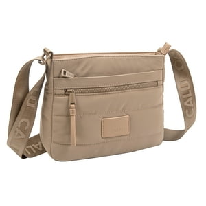 Calu Bags - Cartera Bandolera Emilie Bolsillos Taupe Calu