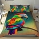 thumbnail image 1 of Loro Conjunto de sábanas temático, trío de piezas, cómodo y amigable con la piel, diseño único, regalo de decoración para el hogar para familiares, amigos y fans,135cm *200cm, 1 of 6
