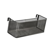 Magideal - Cesta De Almacenamiento Colgante De La Noche De La Noche Cesta De Almacenamiento Resistente Para Guardar Estantes De Metal Cesta Colgante De La Noche Negro