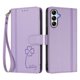 thumbnail image 3 of Funda Cartera Trébol para Samsung Galaxy A35 5G con Ranuras Tarjetas y Carga Inalámbrica Morado claro, 3 of 6