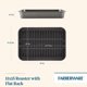 thumbnail image 2 of Utensilios para hornear Roaster Farberware, acero antiadherente, 28 cm x 38 cm, gris, 2 of 9