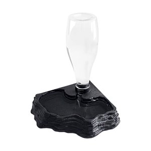 Ioensy - Dispensador Automático De Agua Para Reptiles, Terrario Para Dragones Barbudos, Tortugas, Ranas, Color Negro