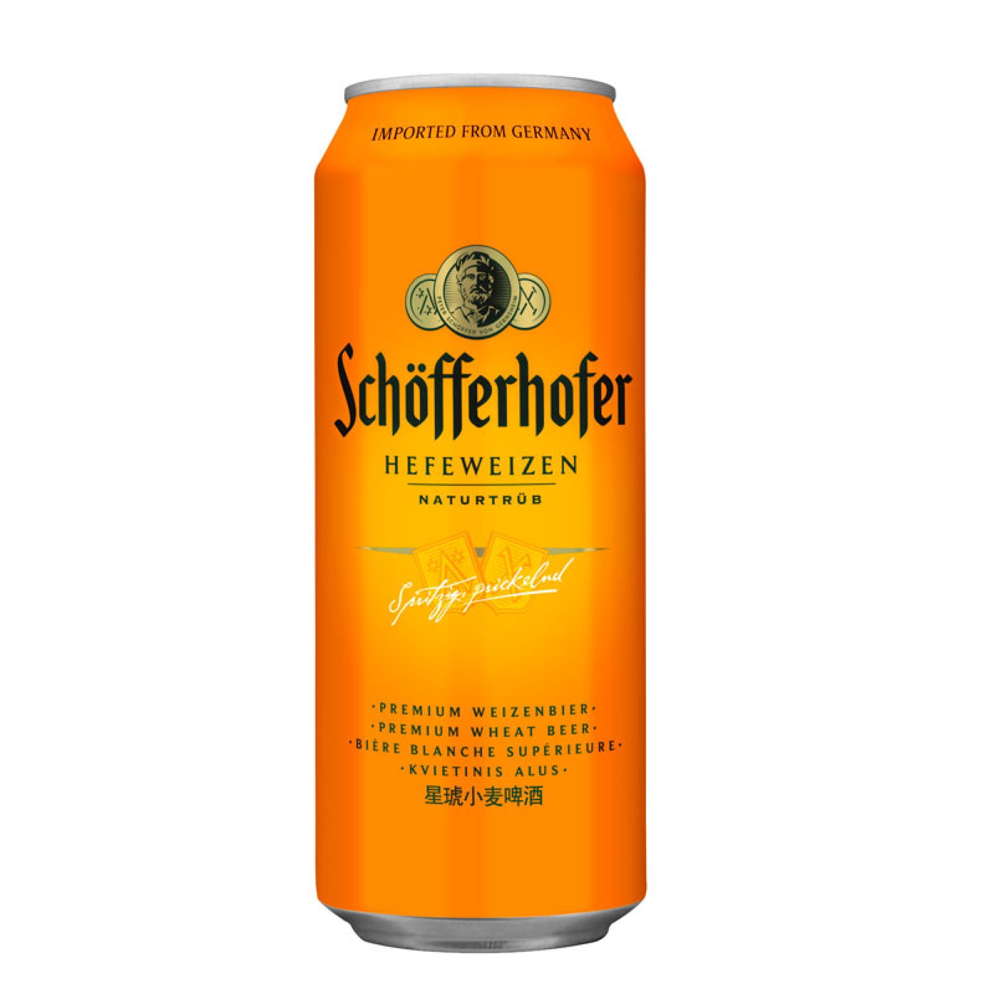 Cerveza Trigo Hefeweizen 4.0° Lata 500 ml Schofferhofer
