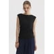 thumbnail image 1 of Polera Mujer Bote Drapeada Textura Negro, 1 of 4