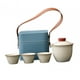 thumbnail image 3 of Juego De Té De Viaje, Tazas De Té, Tetera De Cerámica Con Bolsa De Transporte Para Viajes De Negocios, Juego A, 3 of 5